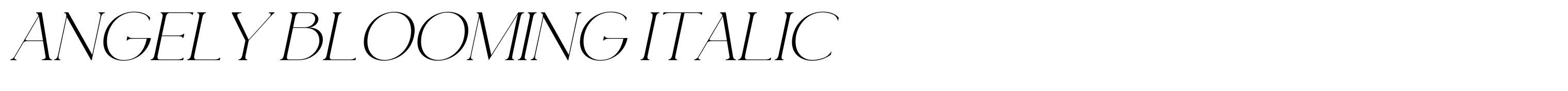 Angely Blooming Italic